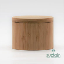 Ladda upp bild till gallerivisning, Suztain - Rund bambulåda med magnetiskt lock - stort Suztain 

