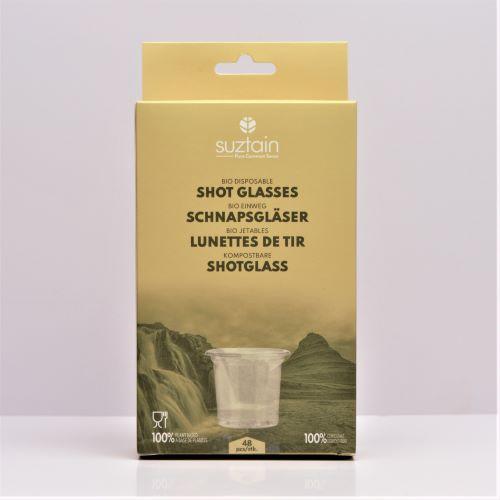Suztain - Shotglas af sukkerrør - 48stk / 25ml Suztain 