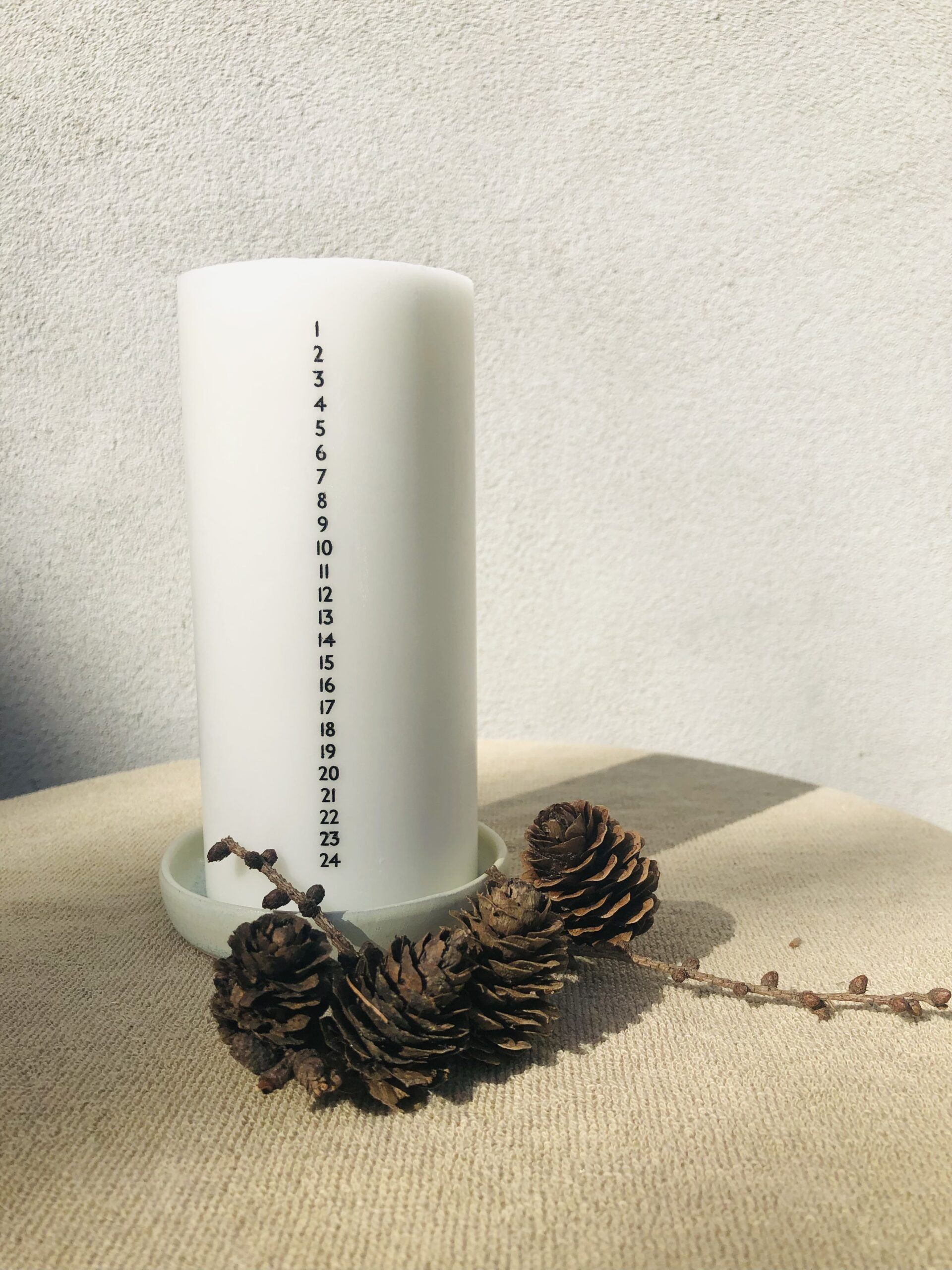 Åbenlys - Kalenderljus - Svart- Ljus och sojavax Åbenlys 