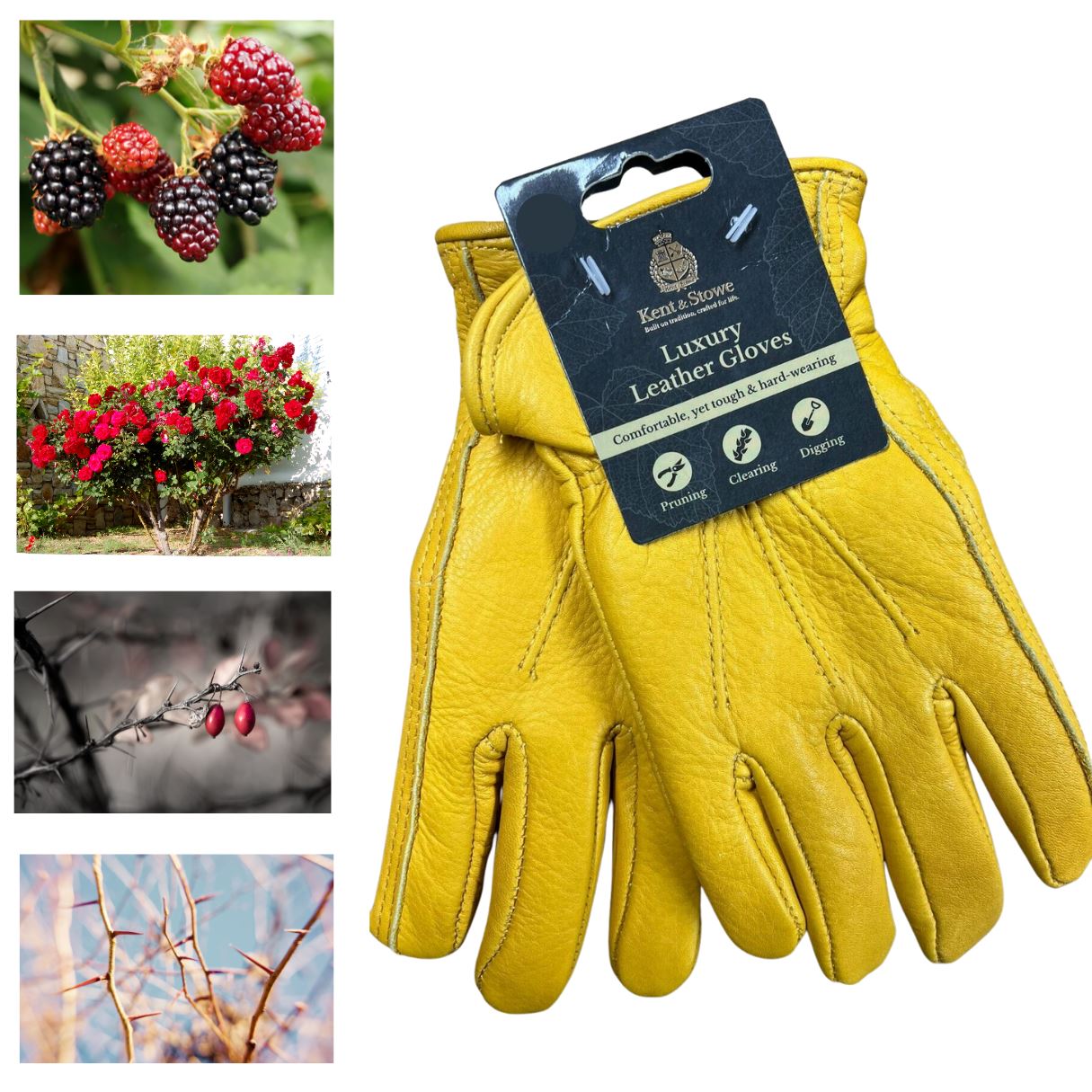 Kent & Stowe Dam trädgårdshandskar - Läder - M Kent & Stowe 