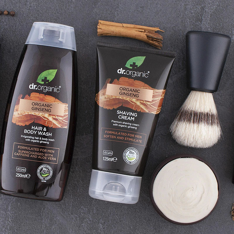Dr. Organic Mens - Shaving Cream - Rakkräm - Ginseng - 125ml Dr. Organic 