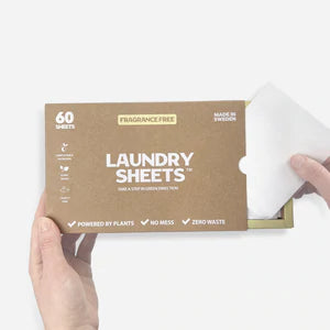 LAUNDRY SHEETS - STRIPSER TVÄTMEDEL (60 Tvättställ) - luktfri Laundry Sheets 