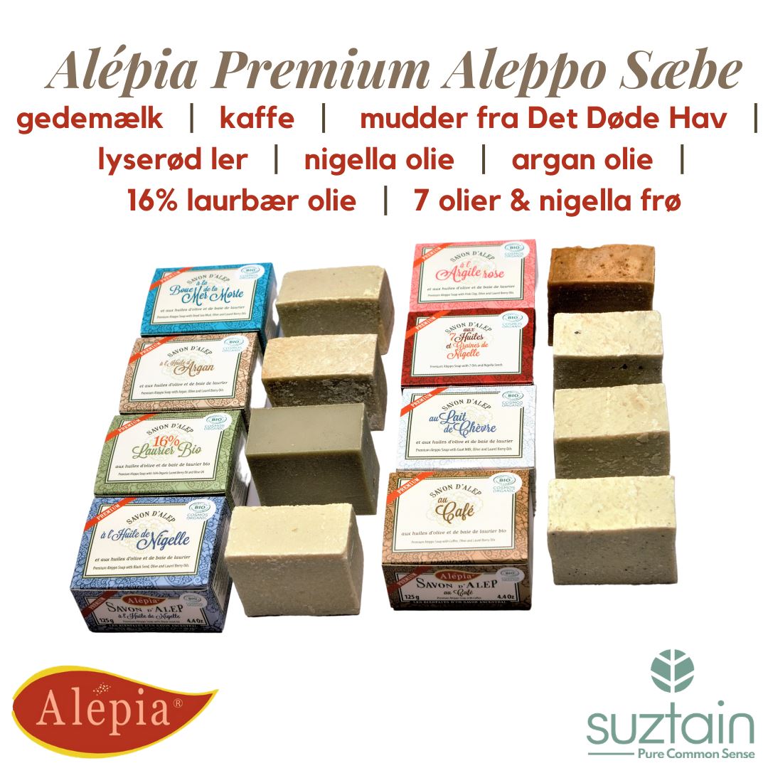 Alépia - Aleppo tvål - Premium - Ekologisk - Getmjölk - 125g Alépia 