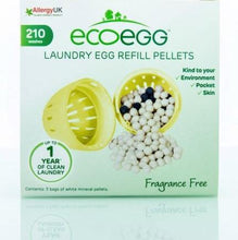 Ladda upp bild till gallerivisning, Ecoegg - refill - doftfri - 210 tvättar Ecoegg 
