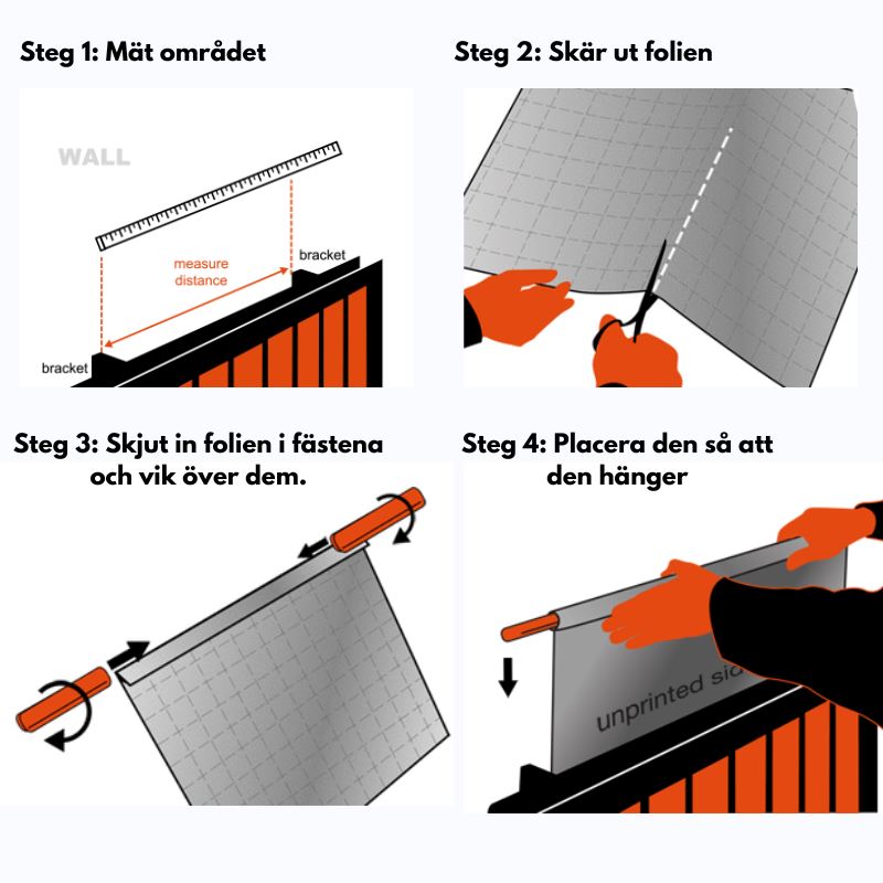 Radflek Radiatorfolie - 4 folie pk Radflek 