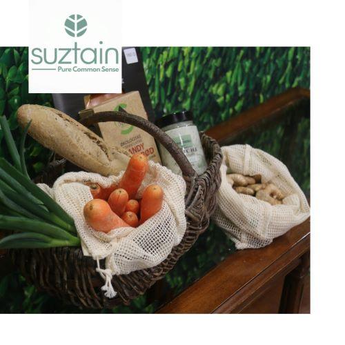 Suztain Naturals - Ekologisk fruktpåse - Stl M - 25x30cm Suztain 