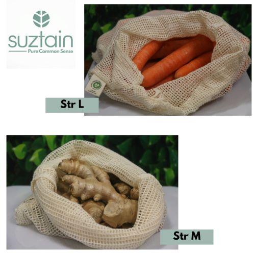Suztain Naturals - Ekologisk Fruktpåse - Stl L - 30x37cm Suztain 