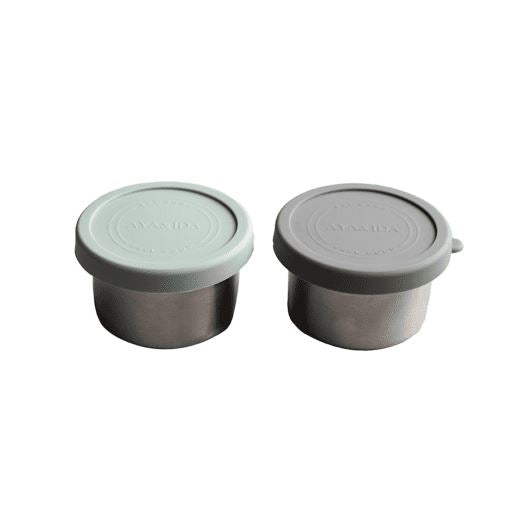 Aya&Ida Snackbehållare 100 ML - Dark Grey/Tropical Green Aya&Ida 