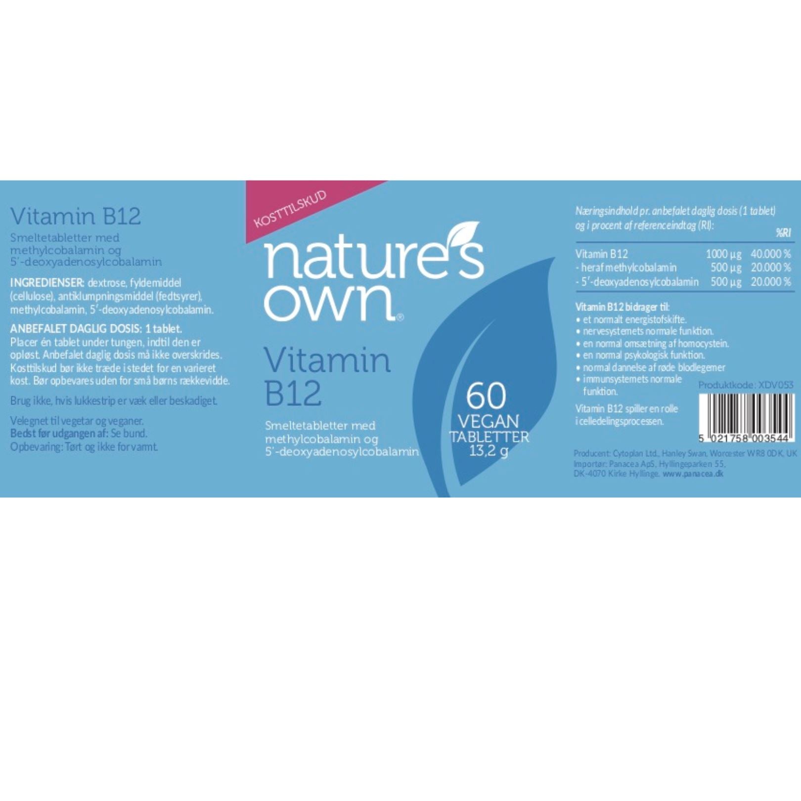 Natures Own Vitamin B12 - 60 kapslar Natures Own 