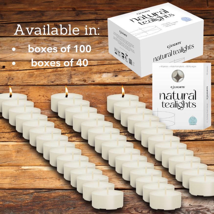 C-Lights - Värmeljus - Rapsvax - utan doft - 100 stk C-Lights 