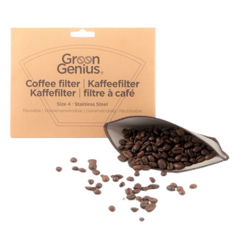 GreenGenius - Kaffefilter i rostfritt stål - Strl 4 GreenGenius 
