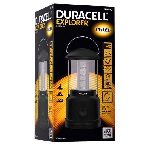 Duracell Explorer - LED -lykta - Campinglampa 280Lm - Dimbar Duracell 