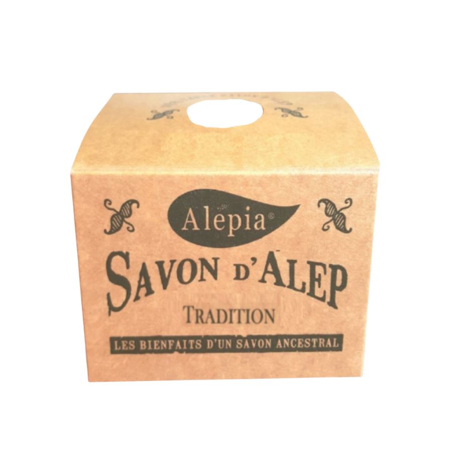 Alépia - Traditionell syrisk Aleppo tvål - 1% Lagerbärsolja - 190g Alépia 