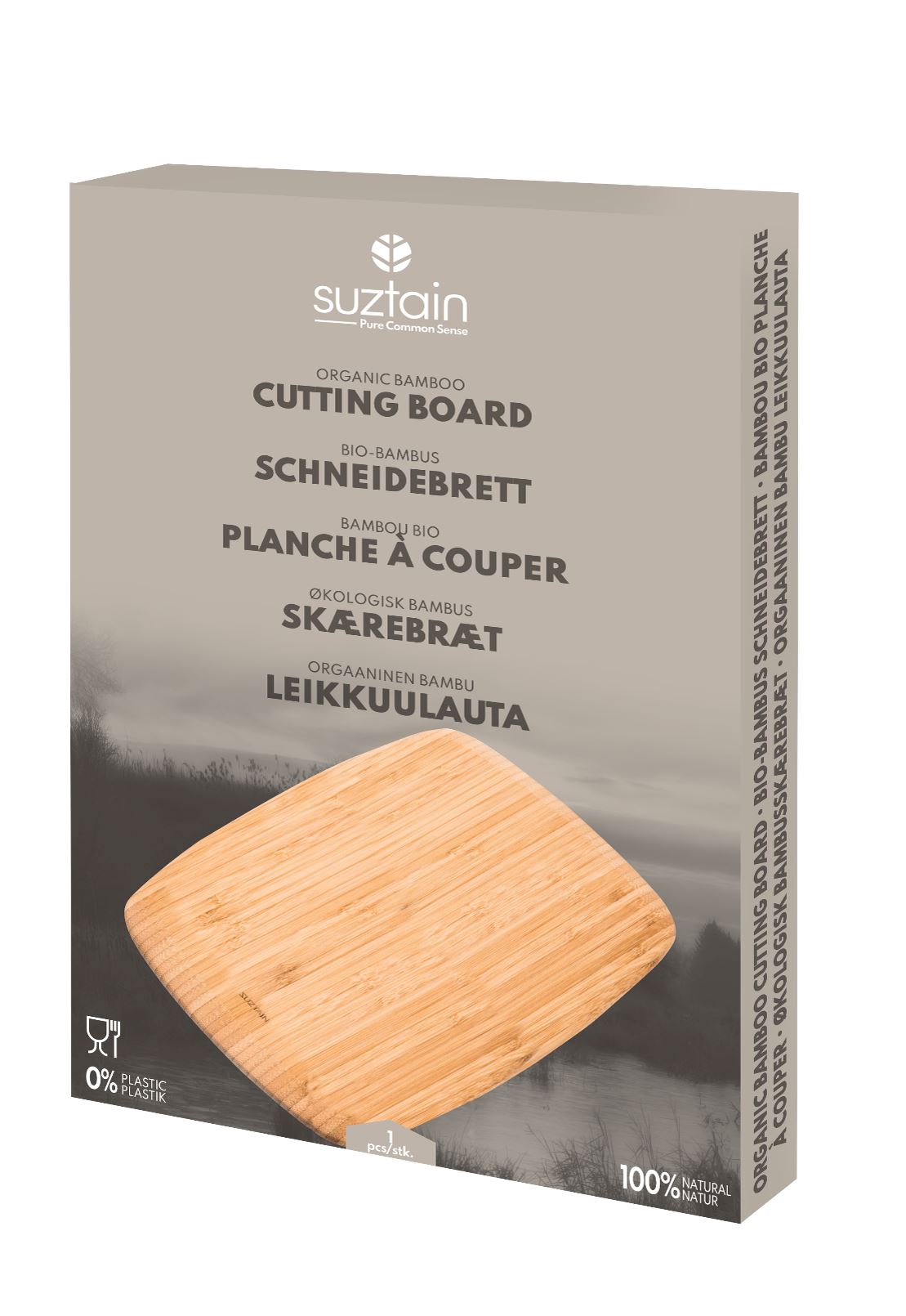 Suztain - Skärbräda Bambu med runda hörn - Ekologisk - 30,5x20cm Suztain 