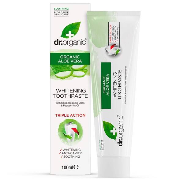 Dr. Organic Toothpaste - Tandkräm - Aloe Vera - 100ml Dr. Organic 