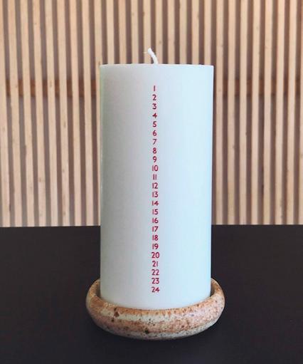 Åbenlys - Kalenderljus - Röd - Ljus och sojavax Åbenlys 