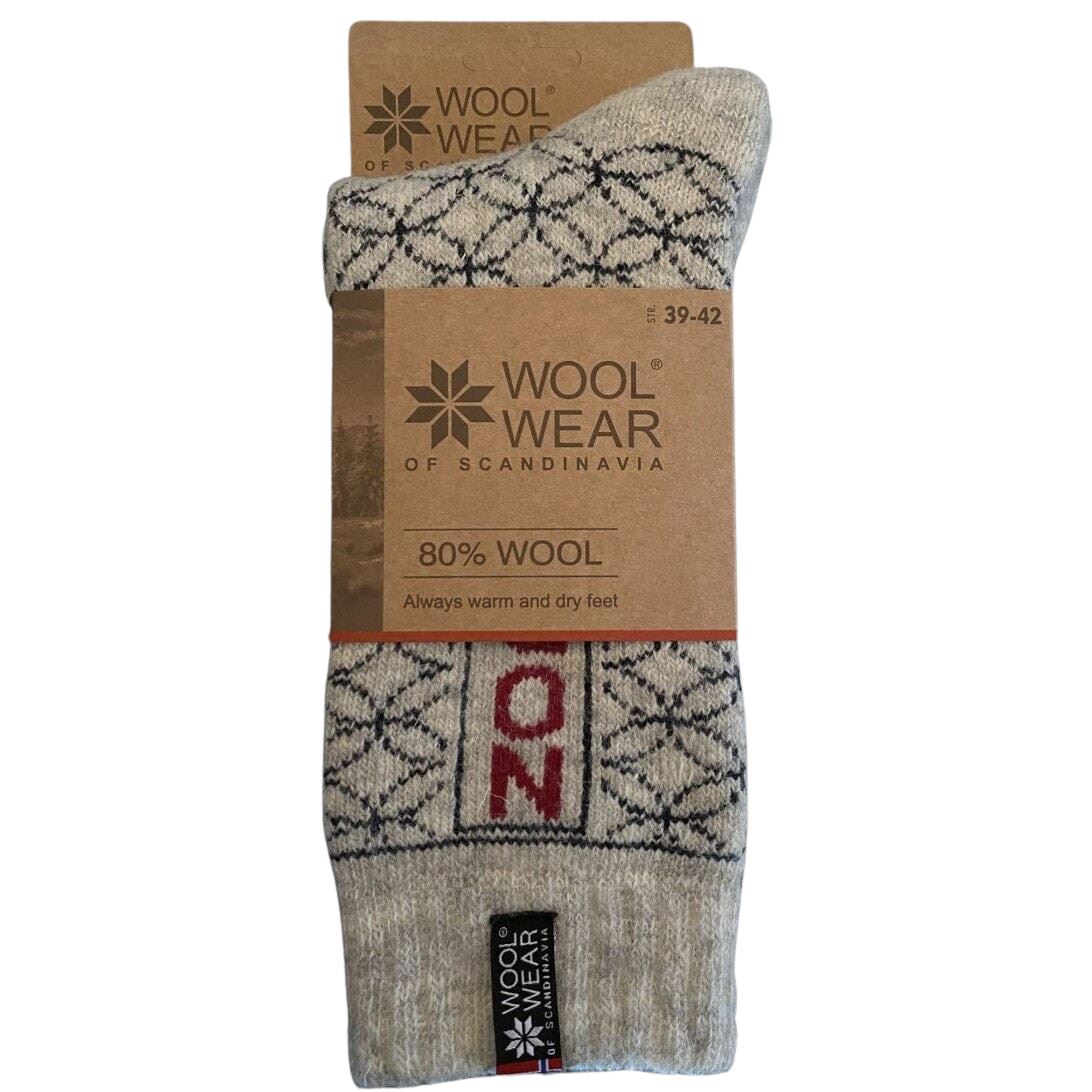 Wool Wear ullsockor 80% - ren ull - Norway motiv - 1par Apparel & Accessories Charm 
