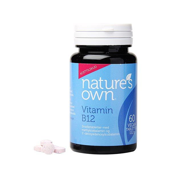 Nature's Own Vitamin B12 Vegan munsönderfallande tablett Natures Own 