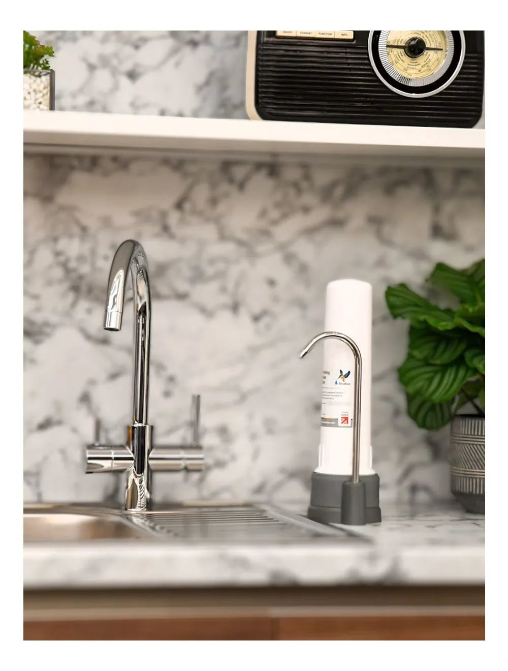 Doulton Vattenfilter - PVC hus med keramiskt filter, komplett Sundt Vand 