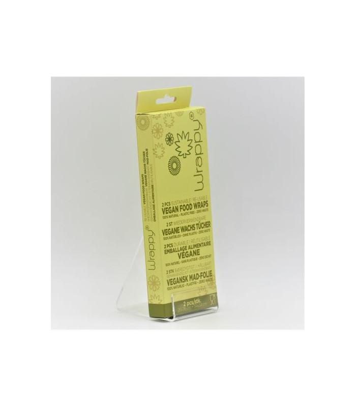 Wrappy - Vegan återvinningsbar livsmedelsförpackning - 2 st Wrappy 